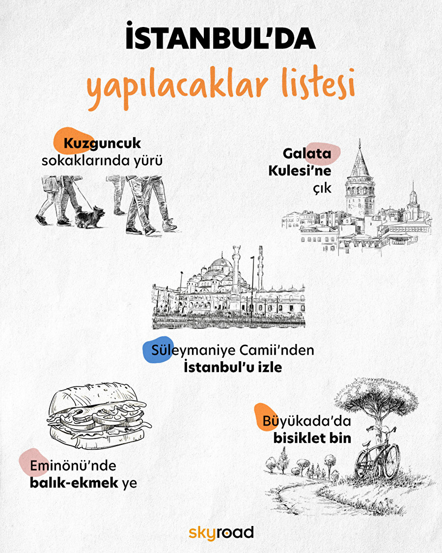 İstanbul’da yapılacaklar listesi 🚶‍♀️