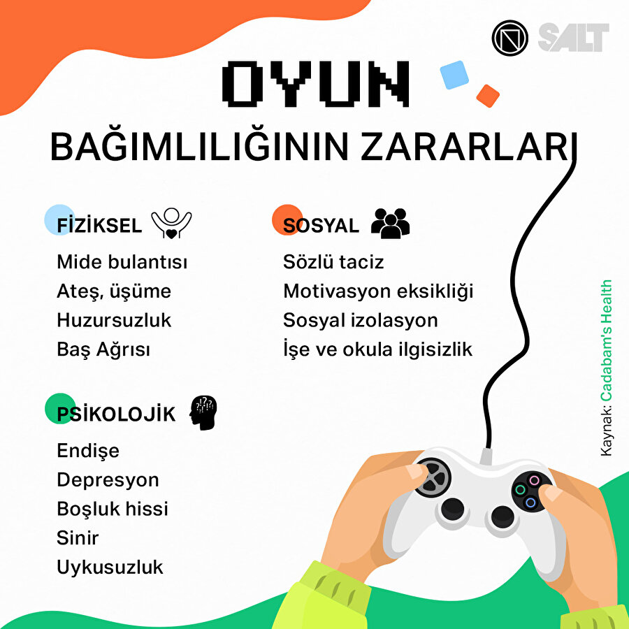 Oyun bağımlılığının zararları