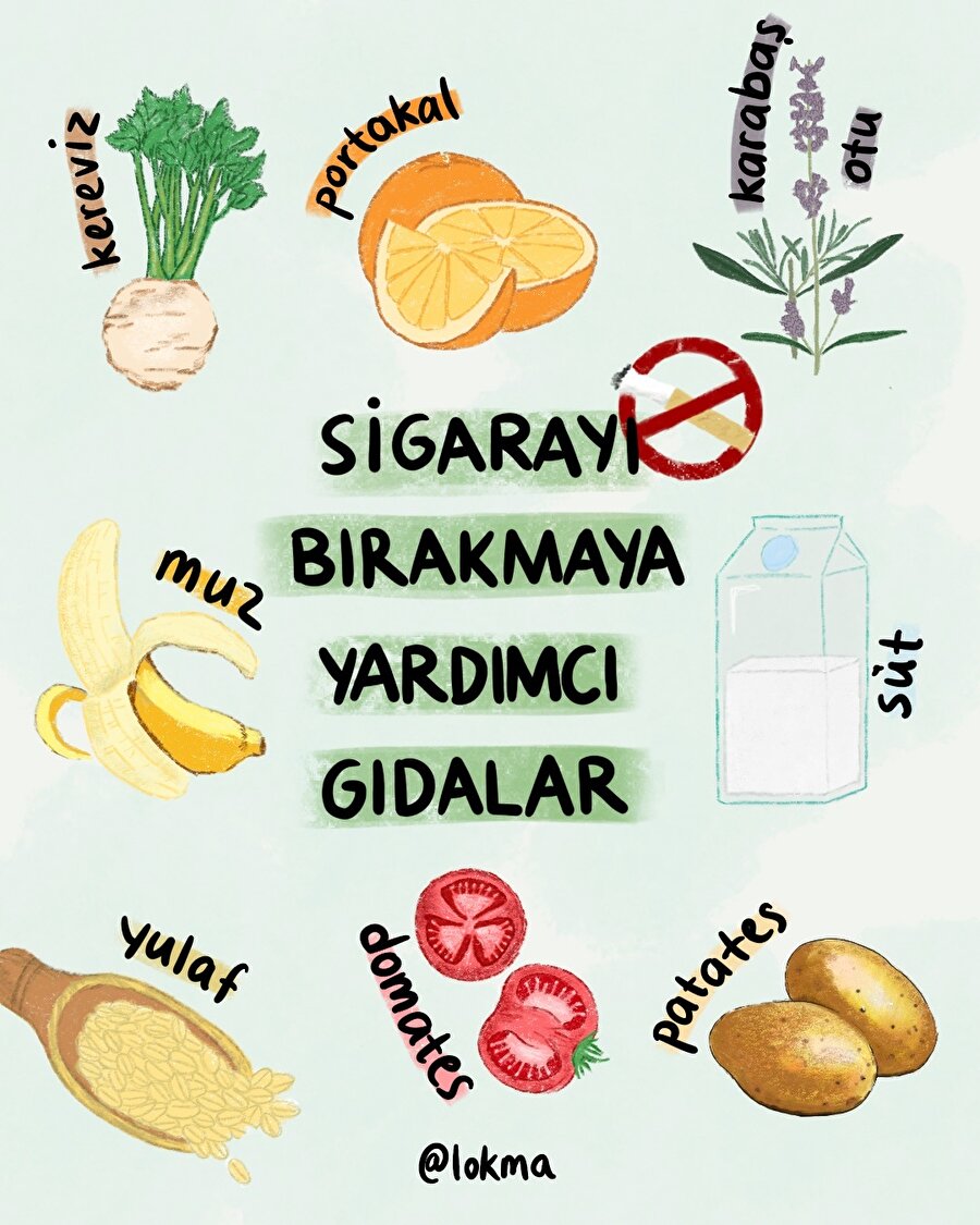 🚭Sigarayı bırakmaya yardımcı gıdalar!🚭