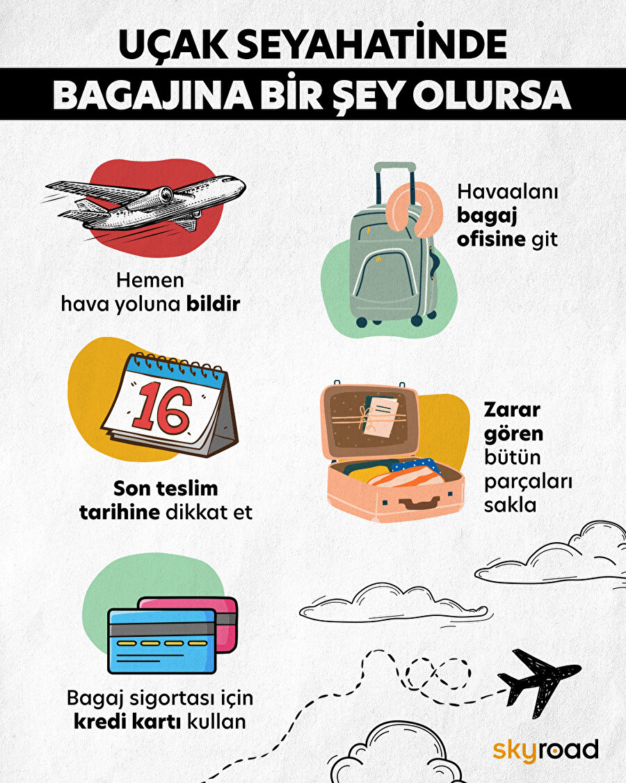 Uçak seyahatinde bagajına bir şey olursa ne yapmalısın? ✈