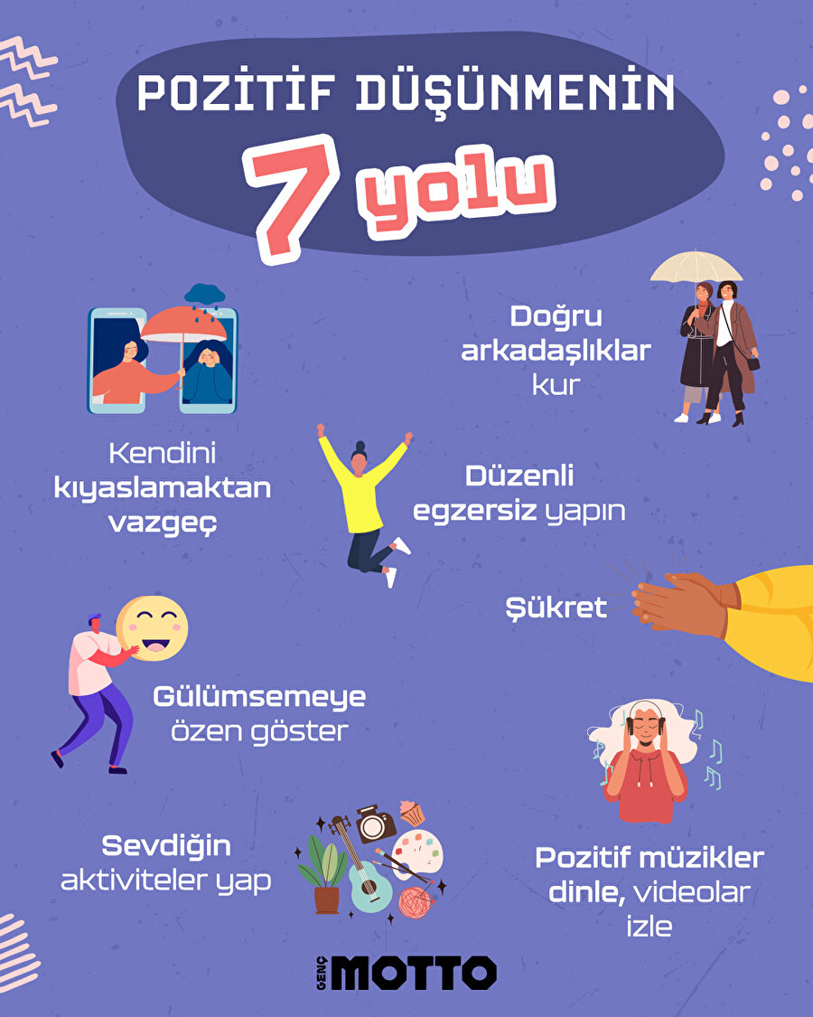 Pozitif düşünmenin 7 yolu 😍