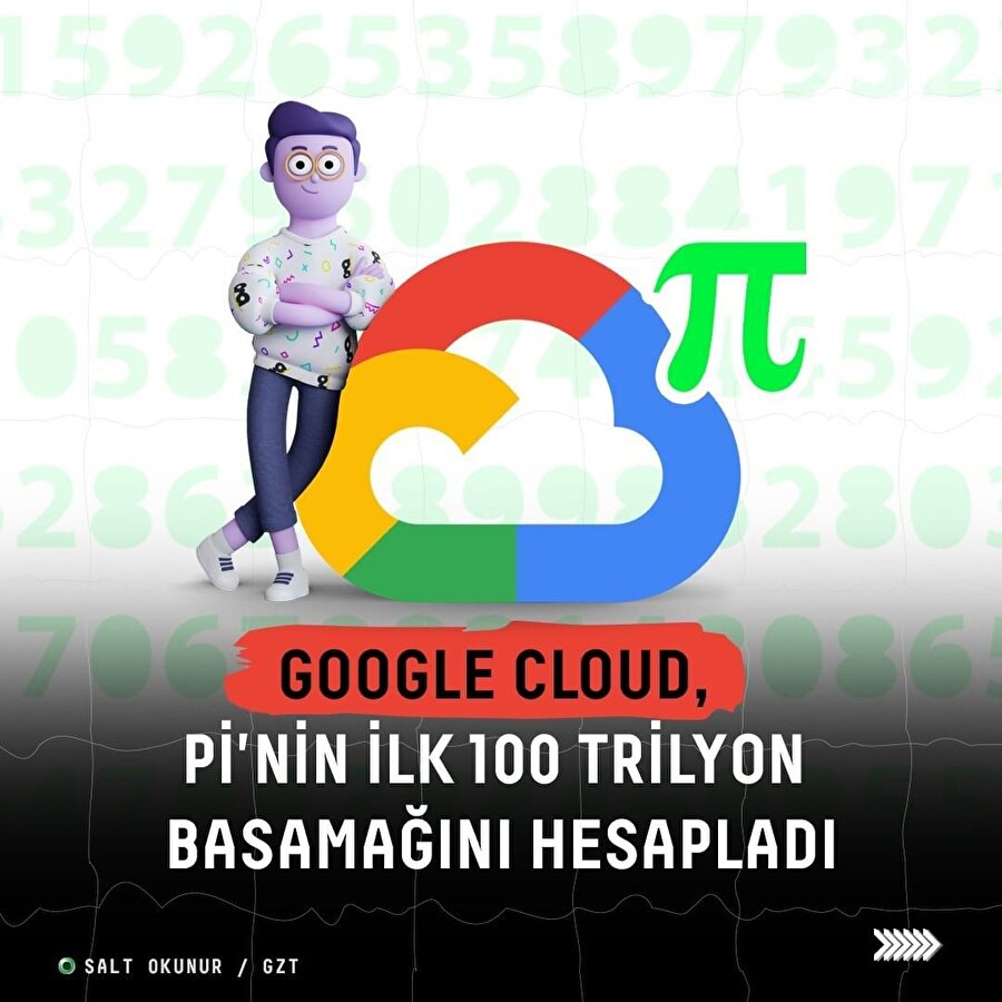 Google Cloud, pi'nin ilk 100 trilyon basamağını hesapladı