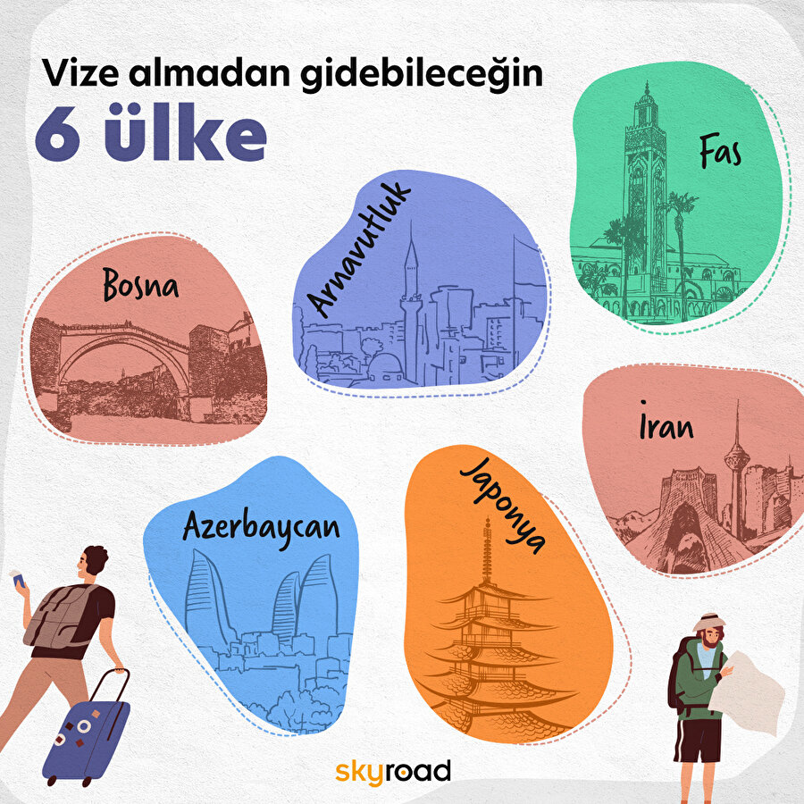 Vize almadan gidebileceğin 6 ülke 🎉