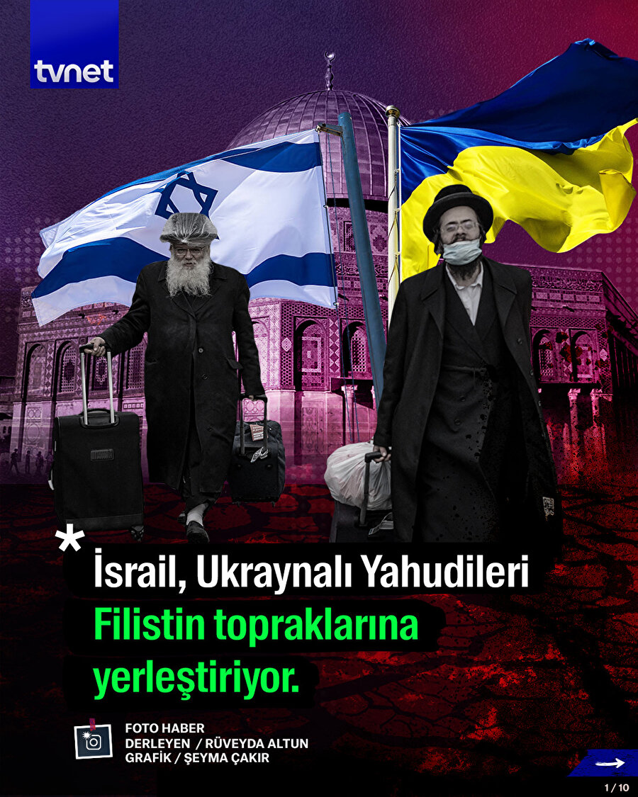 İsrail, Ukraynalı Yahudileri Filistin topraklarına yerleştiriyor.