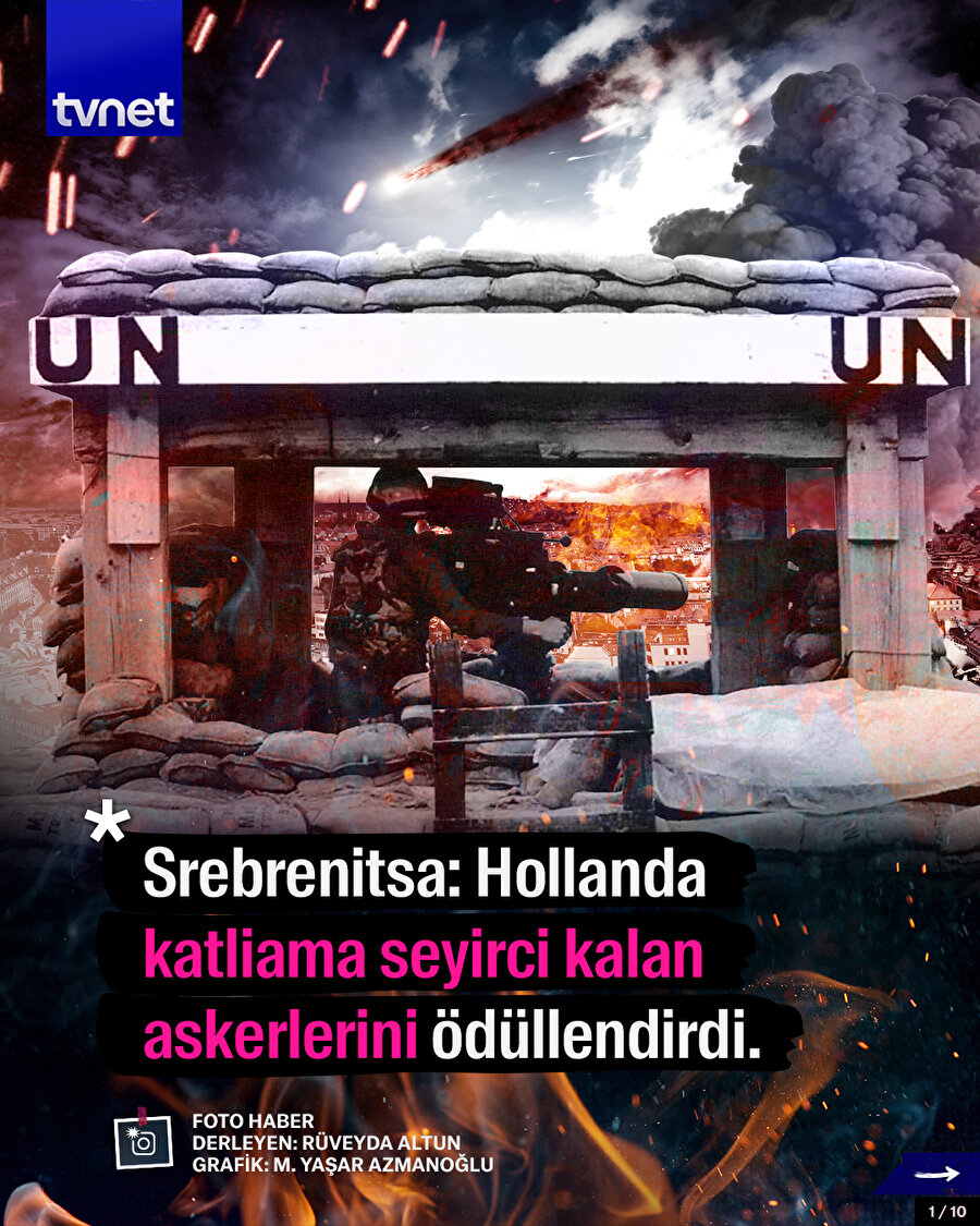 Srebrenitsa: Hollanda katliama seyirci kalan askerlerini ödüllendirdi.