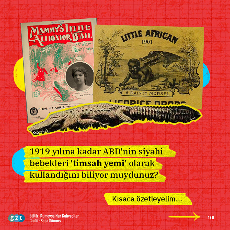 ABD'nin timsah yemi olarak kullandığı siyahi bebekler