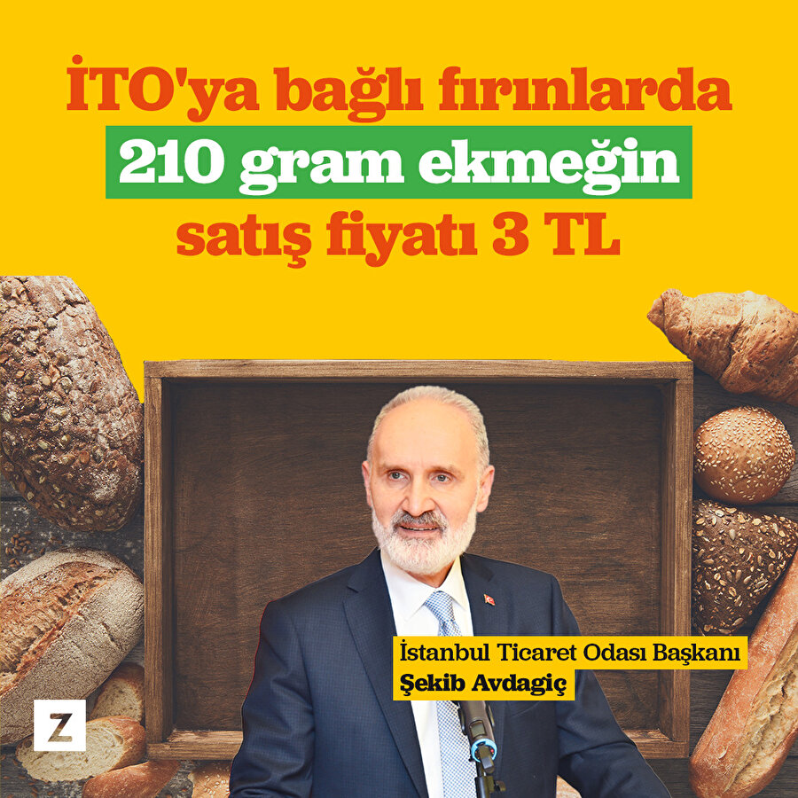 İTO'ya bağlı firmalarda ekmek 3 lira
