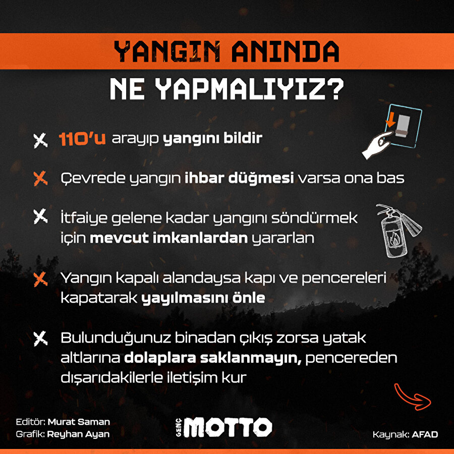 Yangın anında ne yapmalıyız? 