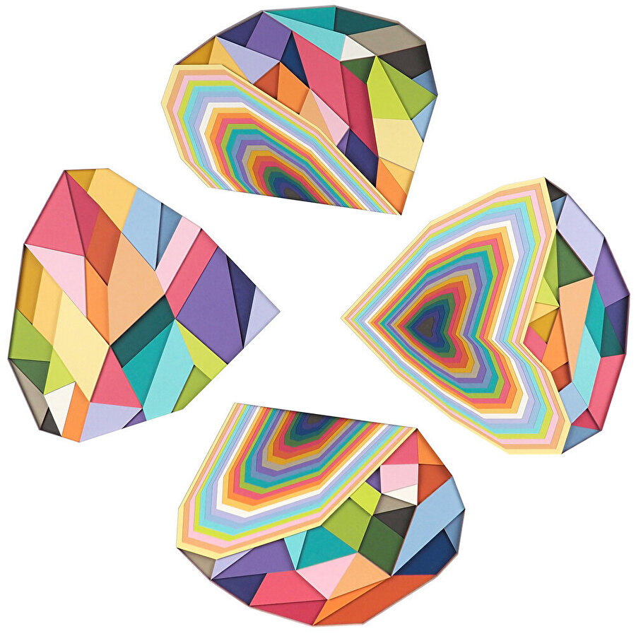 Huntz Liu'nun renkli kağıt katmanları 🌈