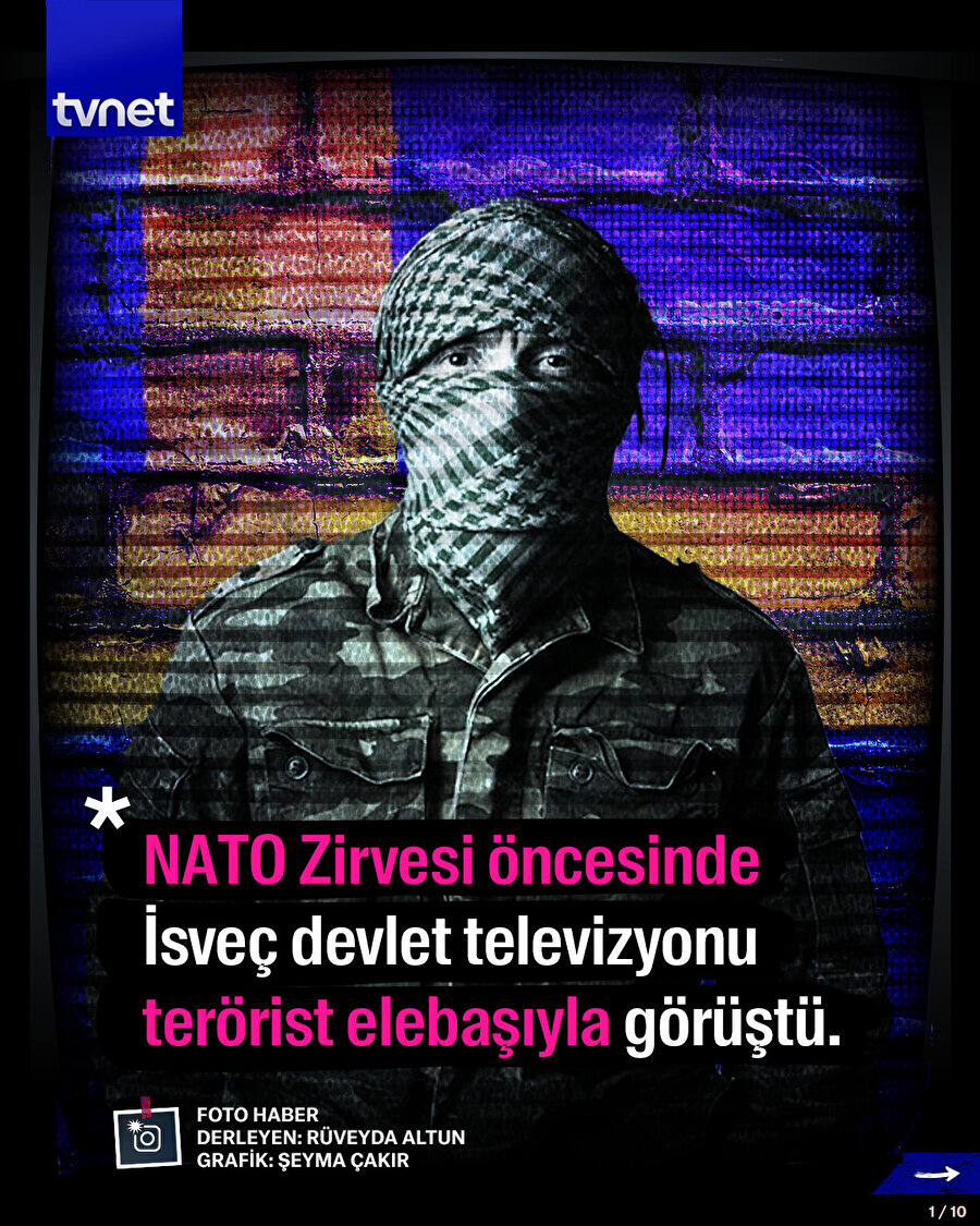 NATO Zirvesi öncesinde İsveç devlet televizyonu terörist elebaşıyla görüştü.