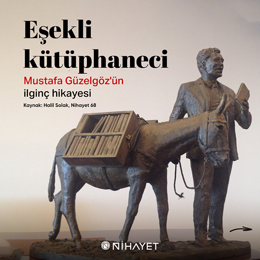 Eşekli kütüphaneci