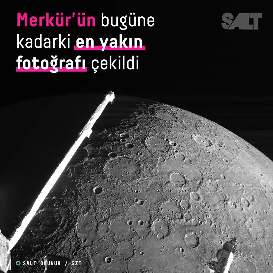 Merkür'ün bugüne kadarki en yakın görüntüsü çekildi