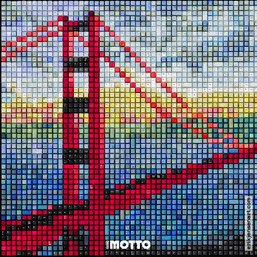 Atık klavyelerden sanat eserine 🧐