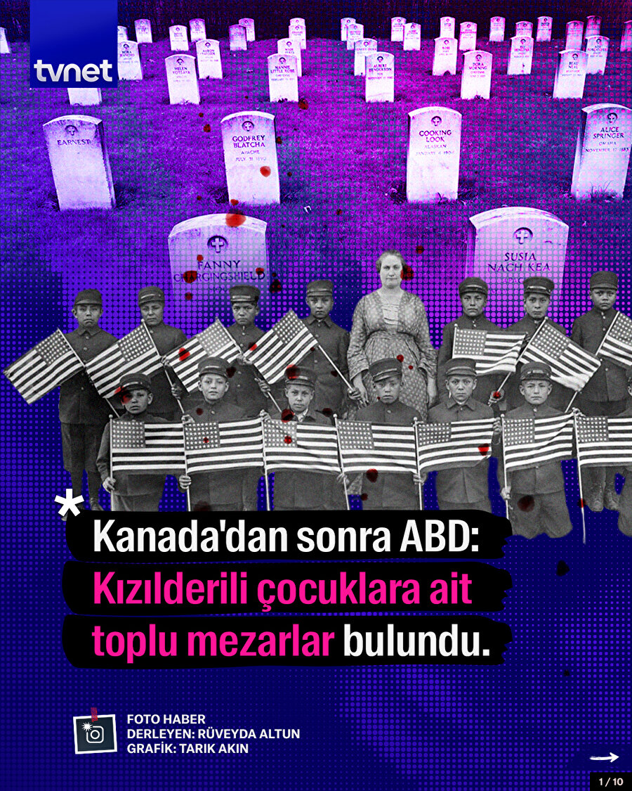 Kanada'dan sonra ABD: Kızılderili çocuklara ait toplu mezarlar bulundu.