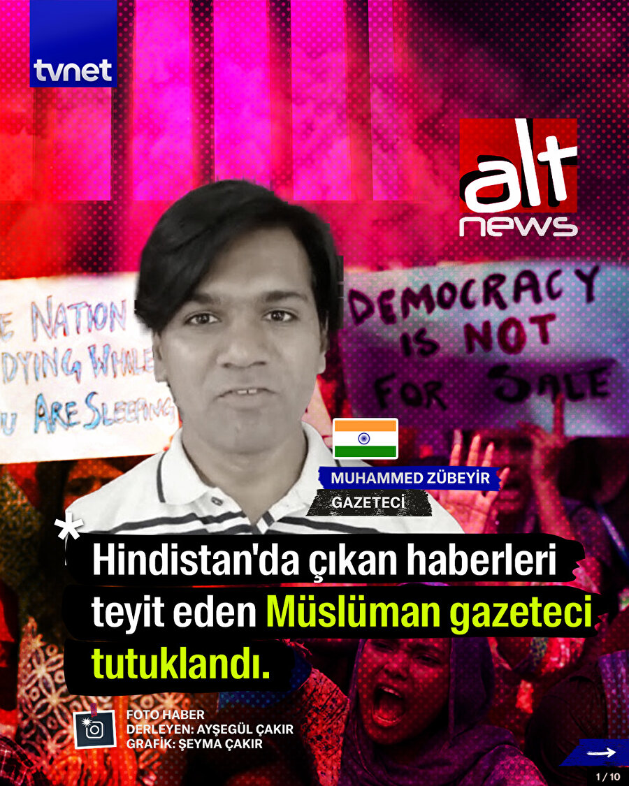 Hindistan'daki Müslüman gazeteci tutuklandı