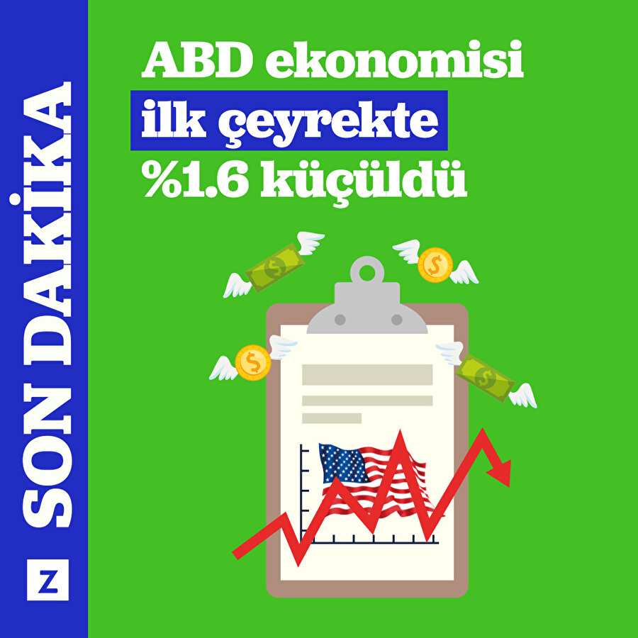 ABD ekonomisi ilk çeyrekte %1.6 küçüldü