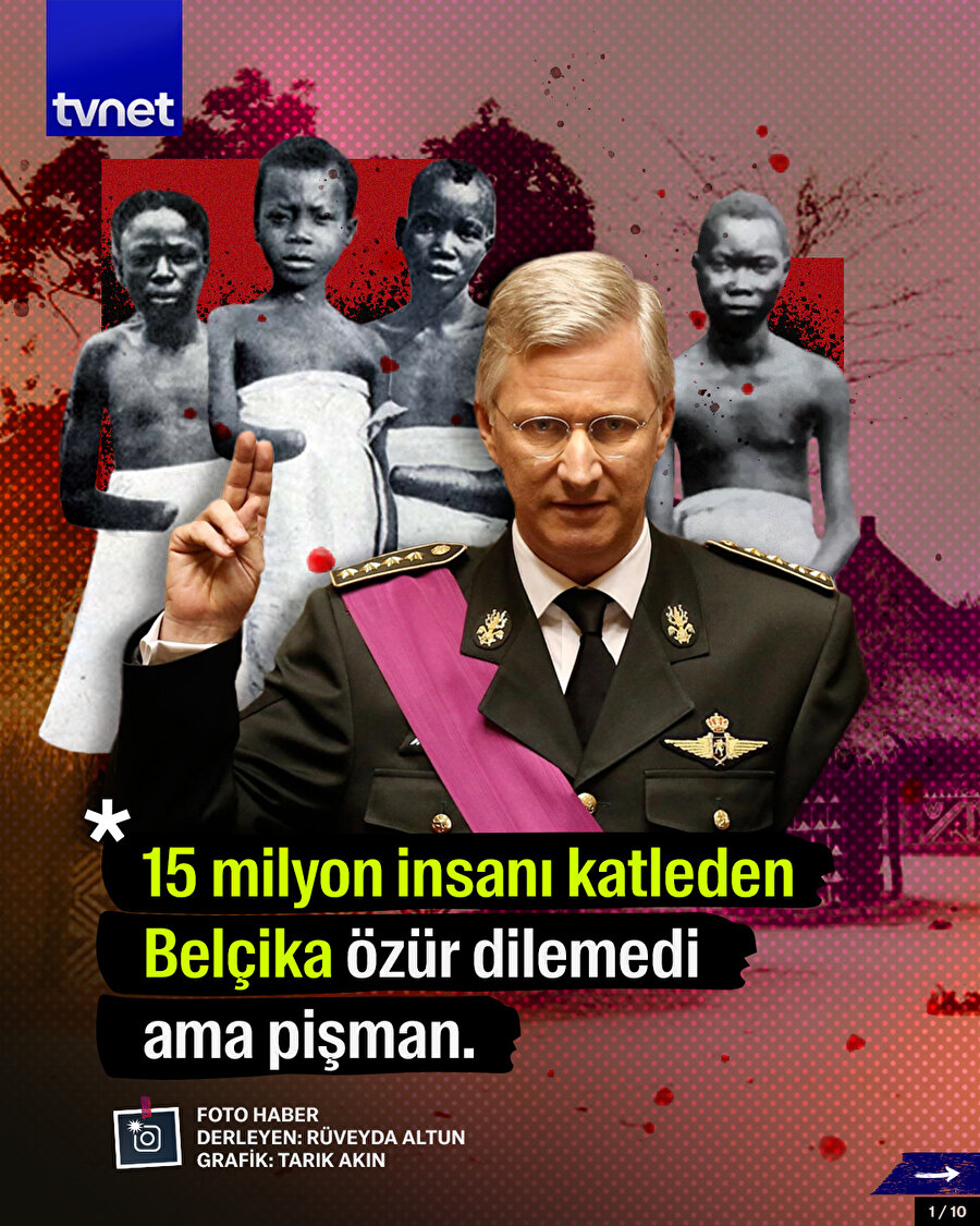 15 milyon insanı katleden Belçika özür dilemedi ama pişman.