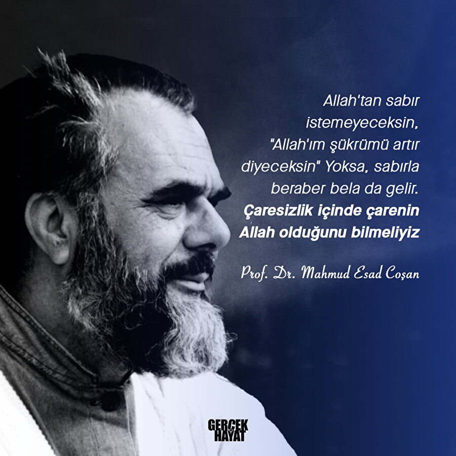 Sabırla beraber bela gelir