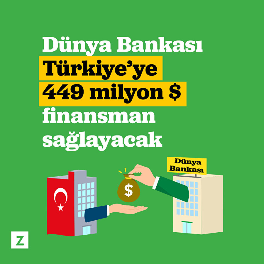 Dünya Bankası Türkiye’ye 449 milyon $ finansman sağlayacak