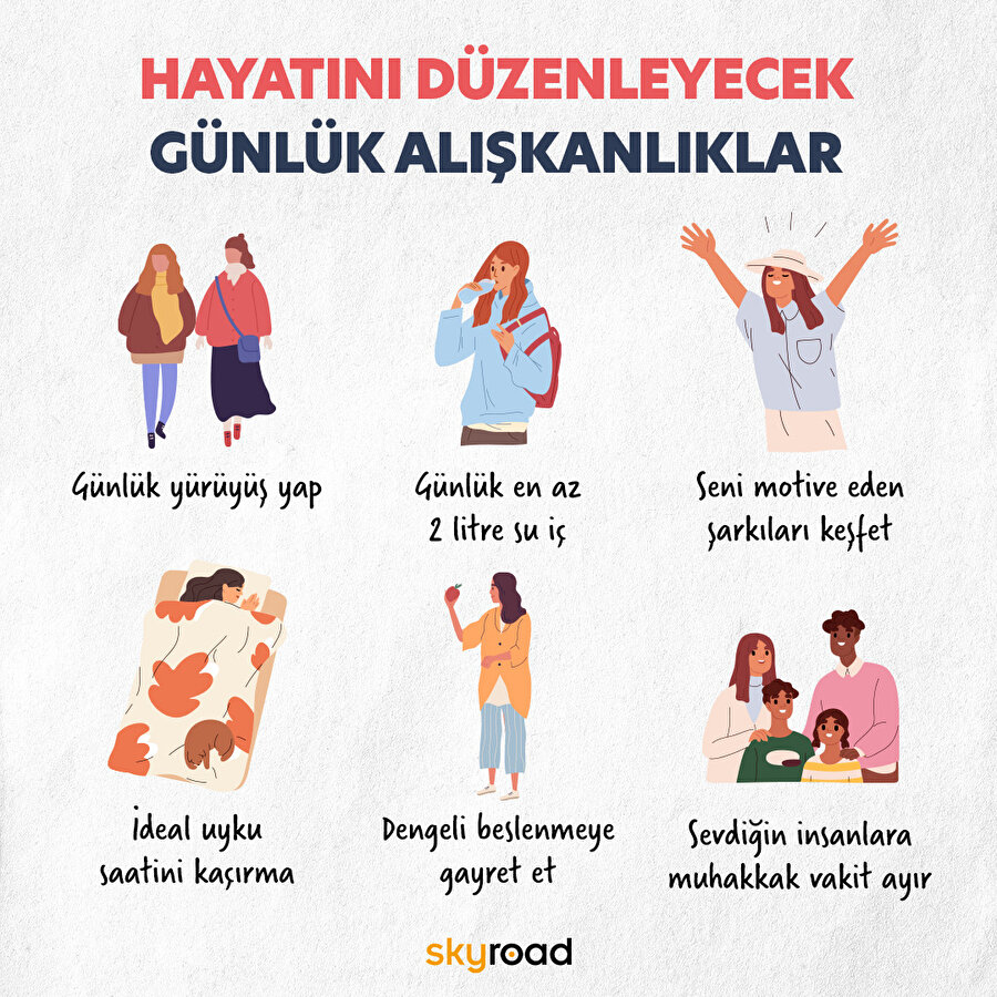 Hayatı düzenleyen günlük alışkanlıklar  😌