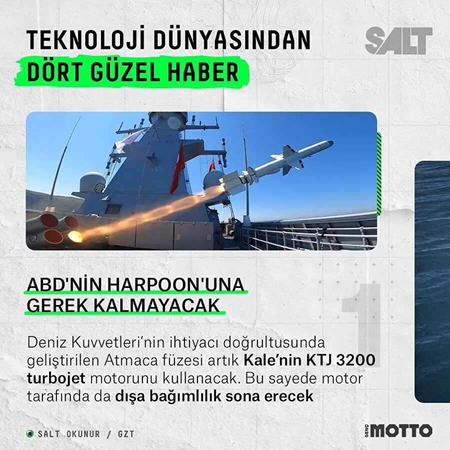 Teknoloji dünyasından dört güzel haber
