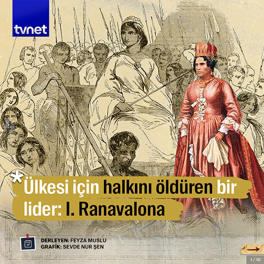 18. yüzyılda acımasız bir kadın hükümdar: I. Ranavalona