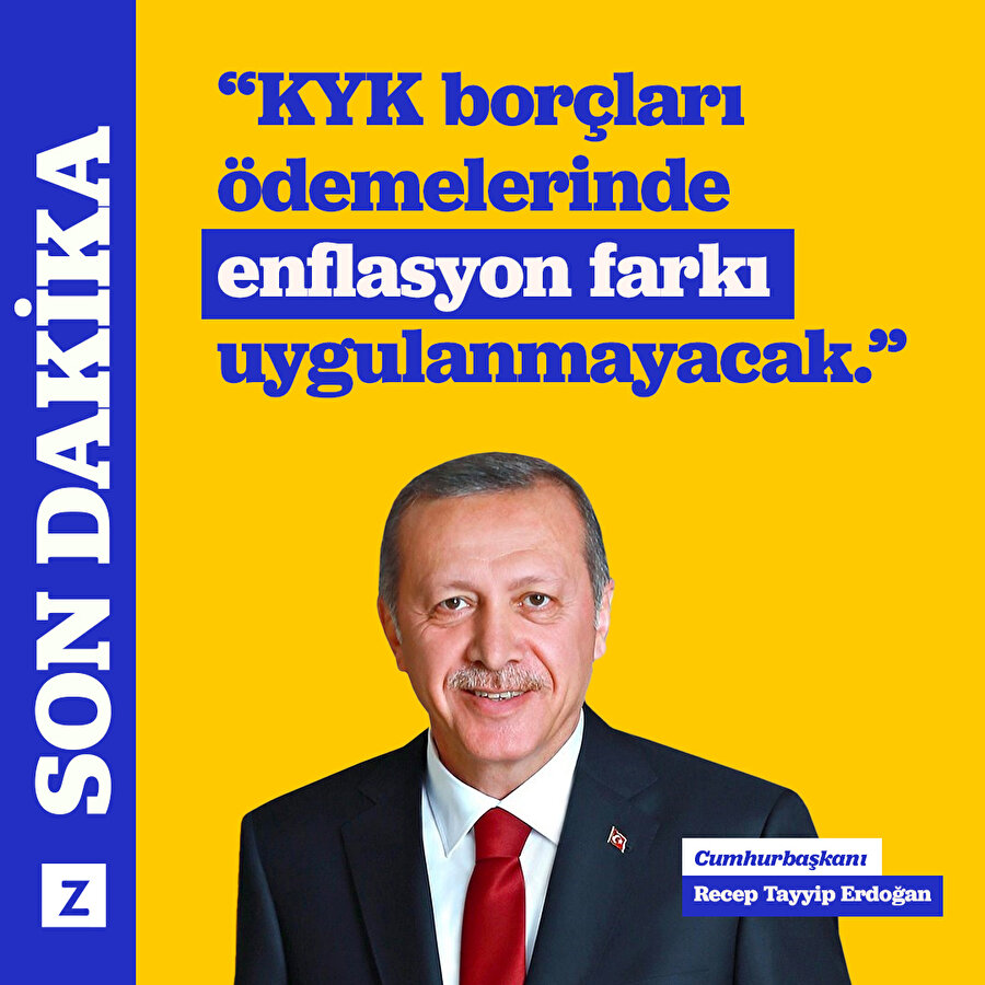 KYK borçları ödemelerinde enflasyon farkı uygulanmayacak