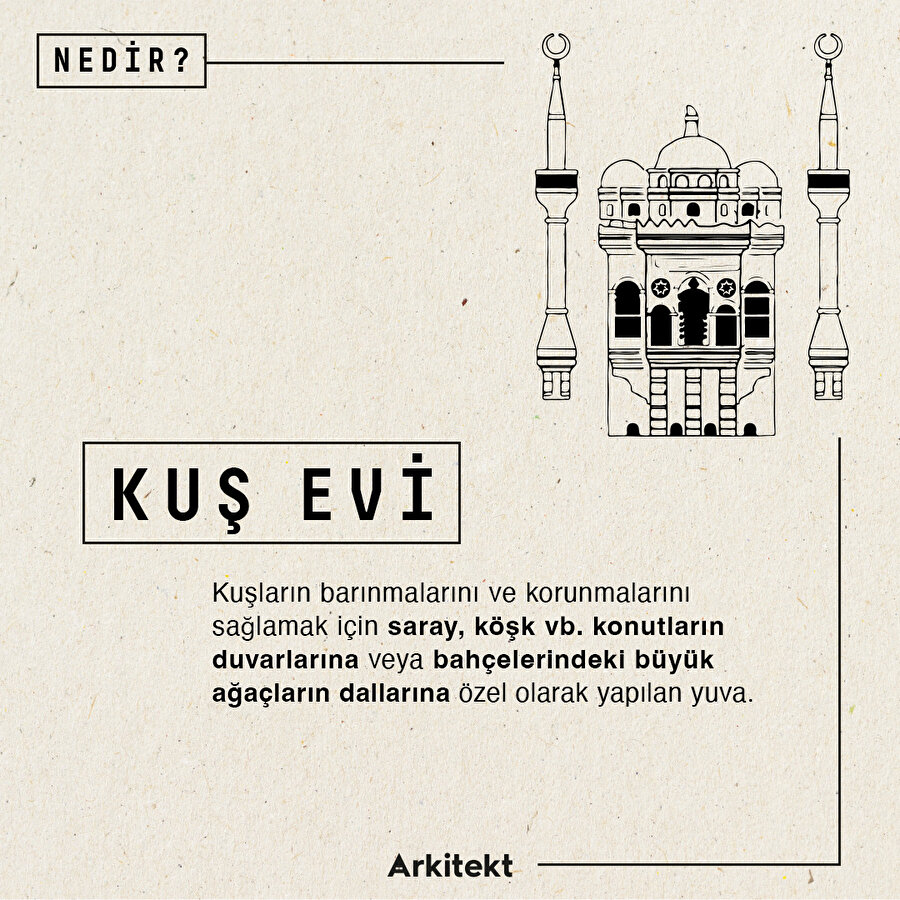 Mimarlık Sözlüğü'nde Bugün: Kuş Evi