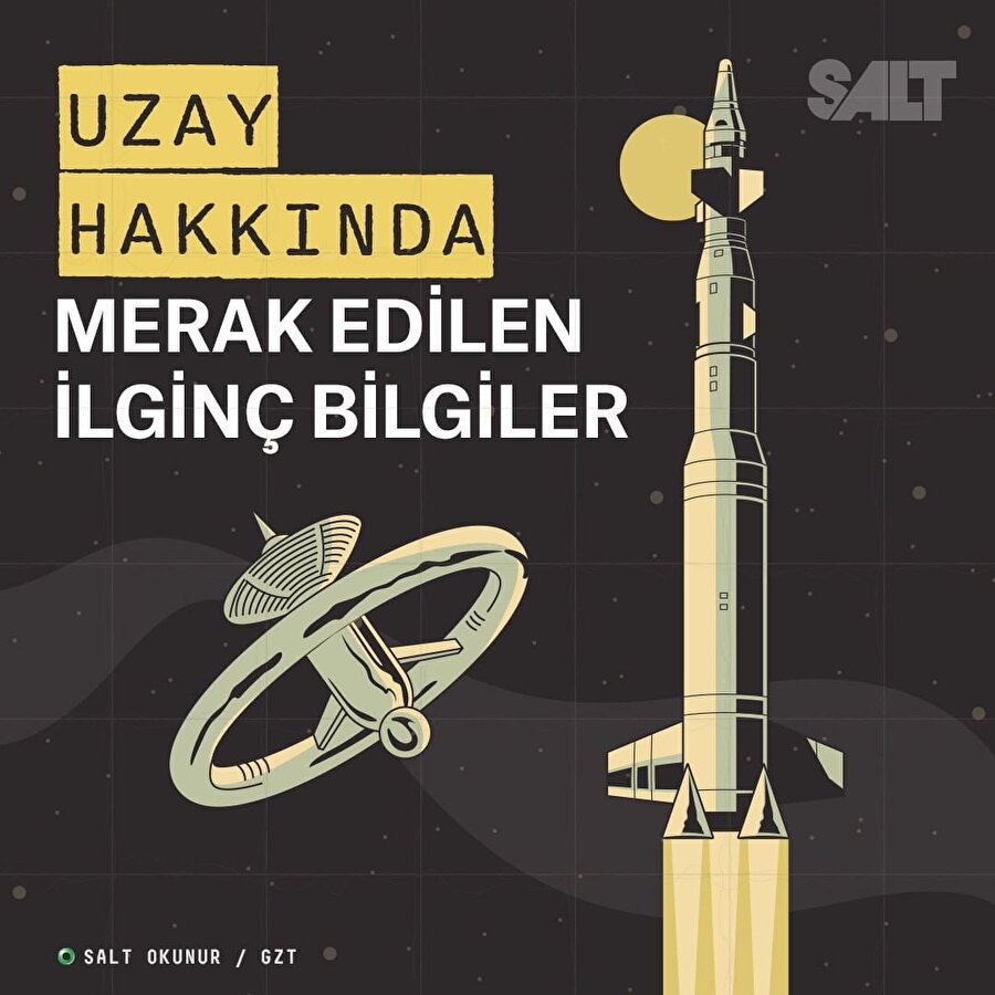 🛰Uzay hakkında az bilinen ilginç bilgiler