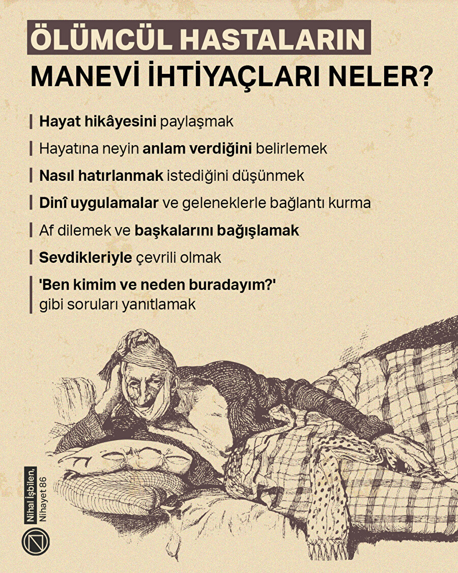 Ölümcül hastaların manevi ihtiyaçları neler?