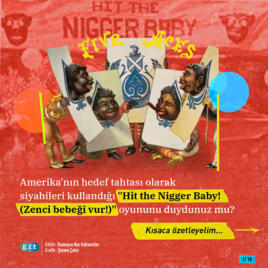 Amerika'nın popüler ırkçı oyunu: Hit the Nigger Baby (Zenci bebeği vur!)
