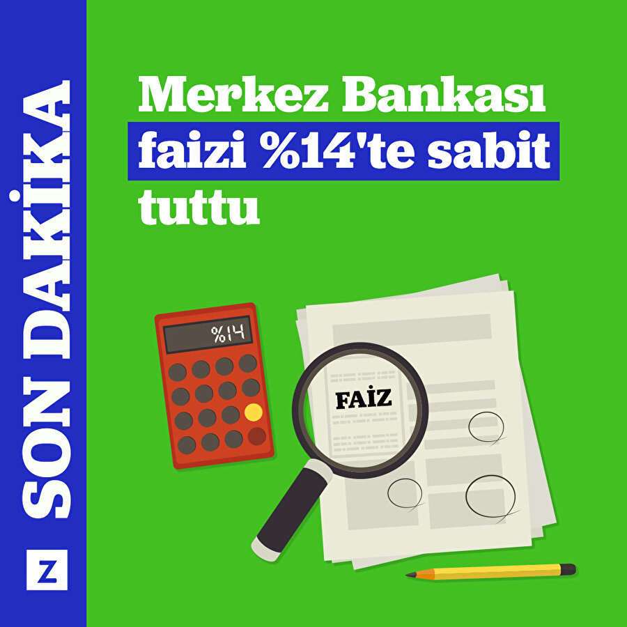 Merkez Bankası Faizi %14 Seviyesinde Sabit Tuttu