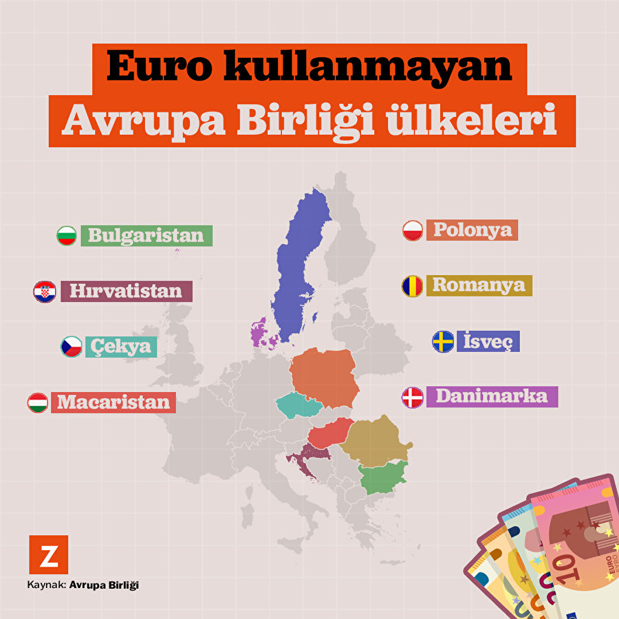 Euro kullanmayan Avrupa Birliği ülkeleri hangileri?