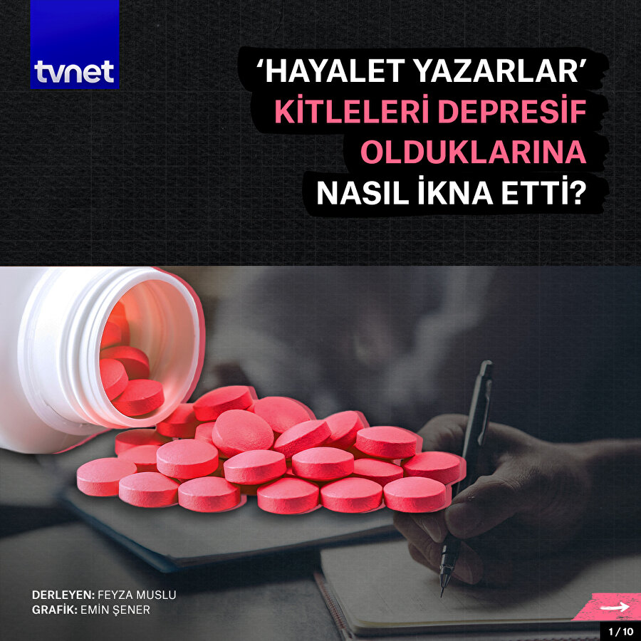 'Hayalet yazarlar' kitleleri depresif olduklarına nasıl ikna etti?