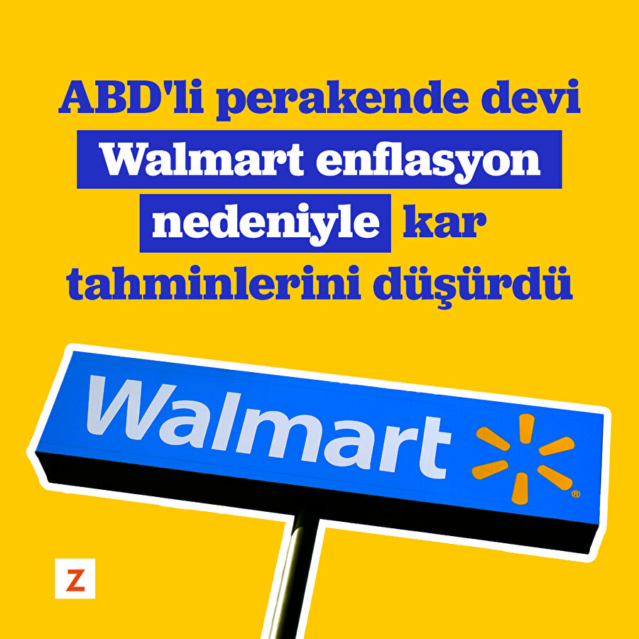  Walmart enflasyon nedeniyle kar tahminlerini düşürdü