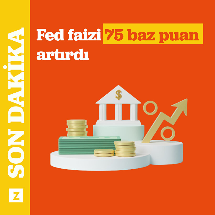 Fed faizi 75 baz puan artırdı