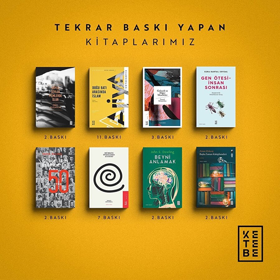 Tekrar baskı yapan kitaplarımız!
