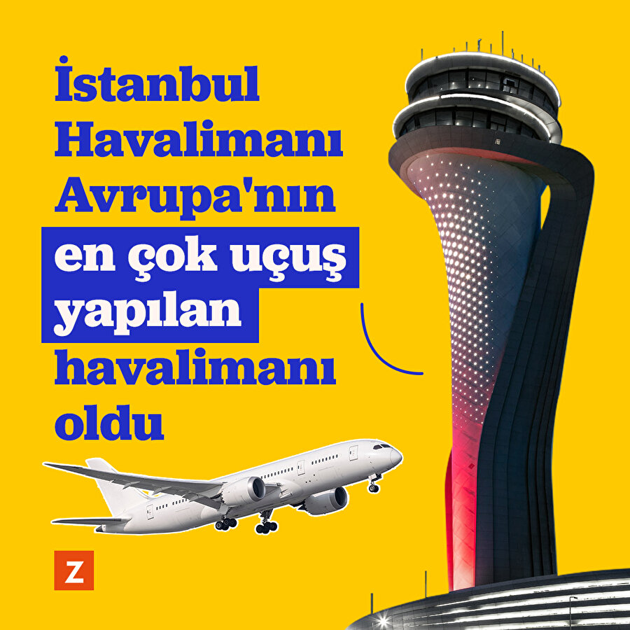 İstanbul Havalimanı Avrupa'nın en çok uçuş yapılan havalimanı oldu