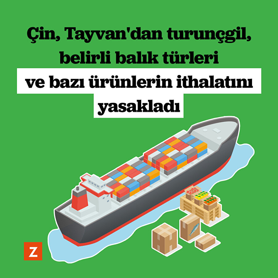 Çin, Tayvan'dan bazı ürünlerin ithalatını yasakladı
