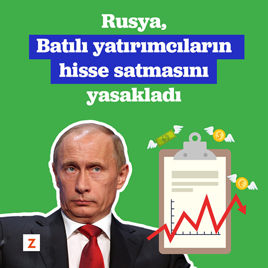 Rusya'dan hisse satımı yasağı geldi