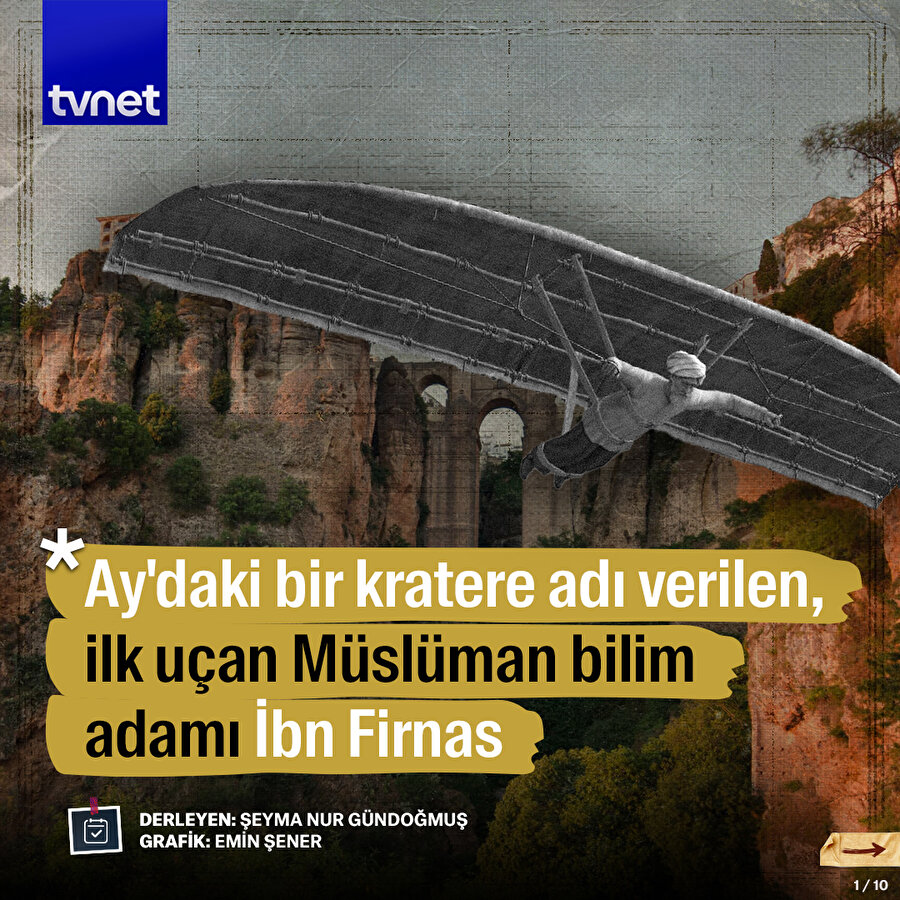İlk uçan Müslüman bilim adamı 'İbn Firnas'
