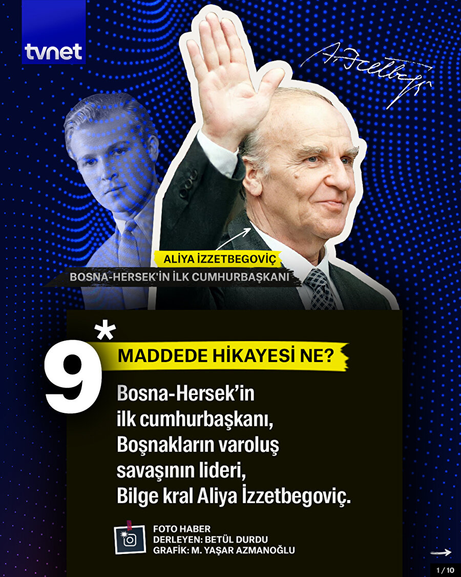 Bosna Hersek'in kurucu cumhurbaşkanı Aliya İzzetbegoviç kimdir?