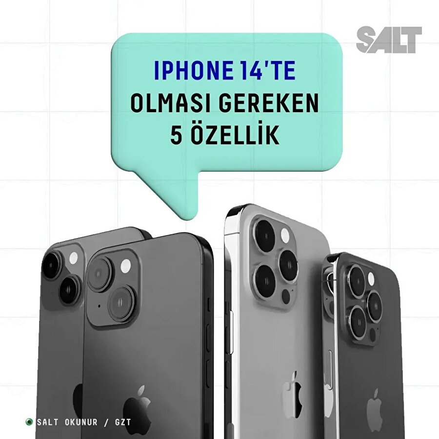iPhone 14'te olması gereken özellikler