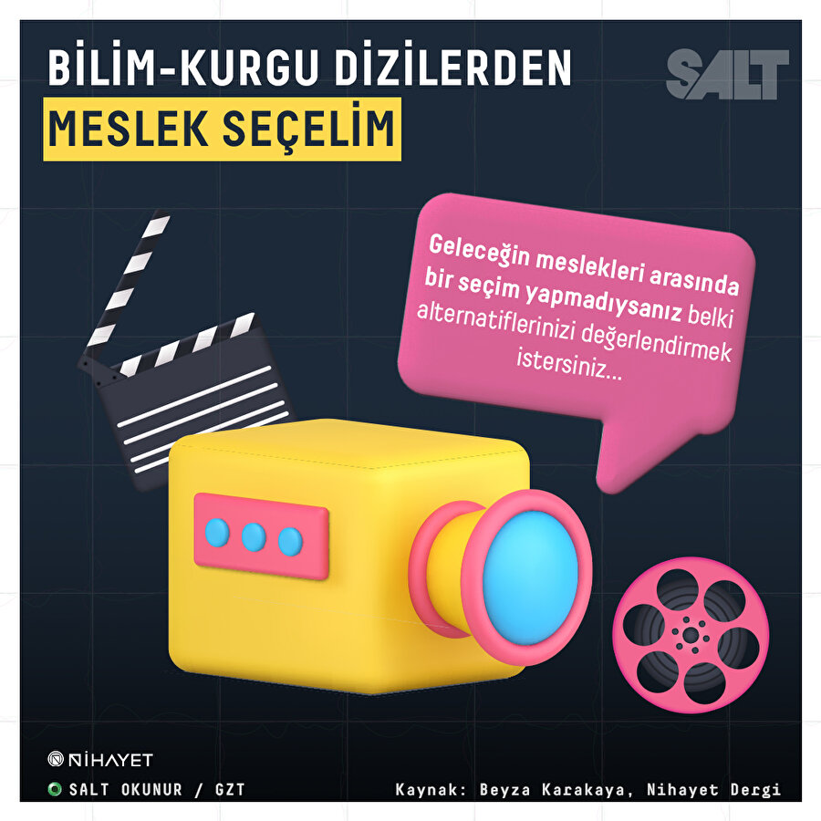 Bilim-kurgu dizilerden meslek seçelim