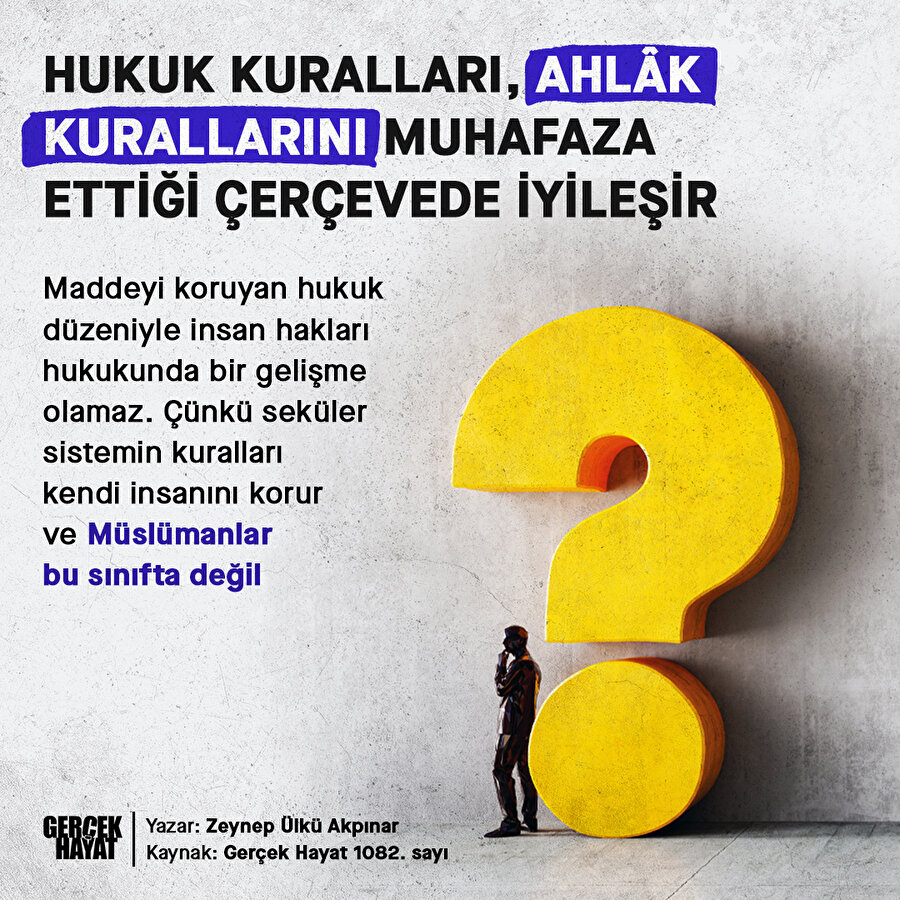 Müslümanlar bu sınıfta değil