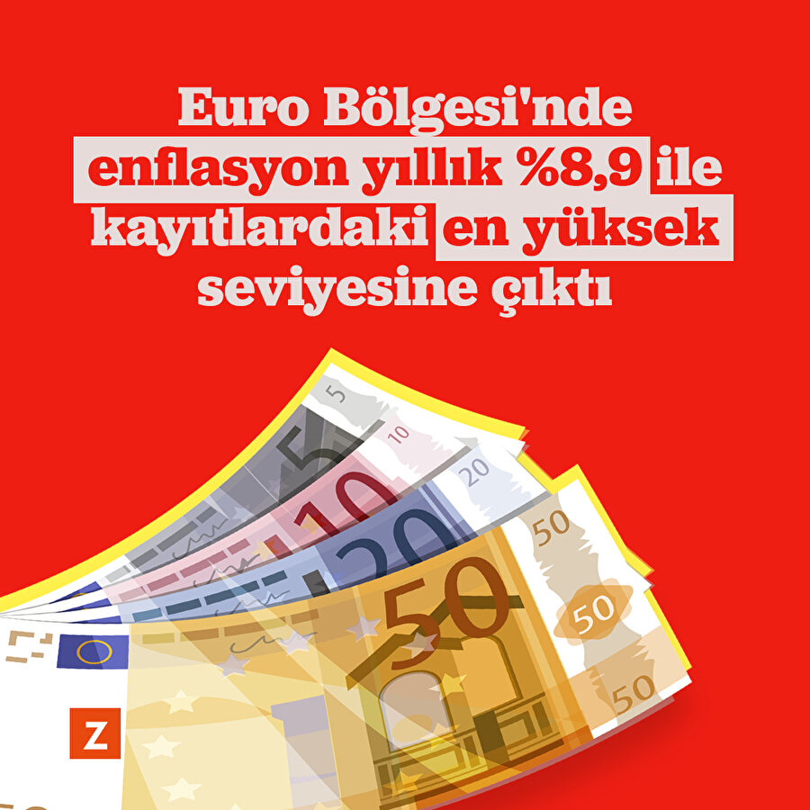 Euro bölgesinde enflasyon rekor kırdı