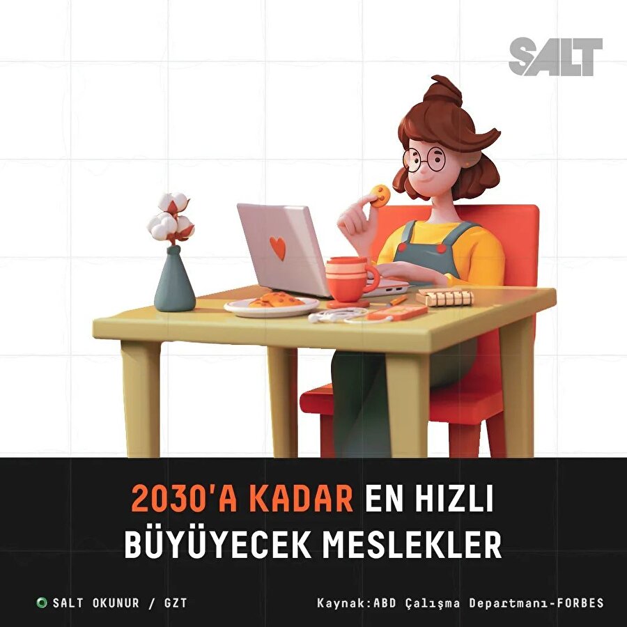 2030'a kadar en hızlı en hızlı büyüyecek meslekler