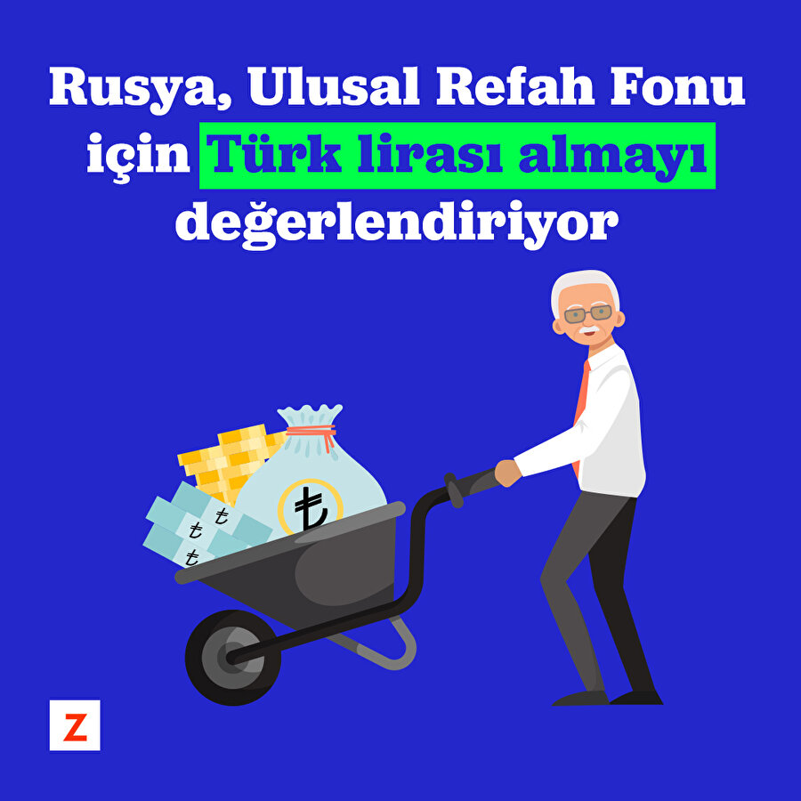 Rusya ulusal fonu için TL almayı değerlendiriyor