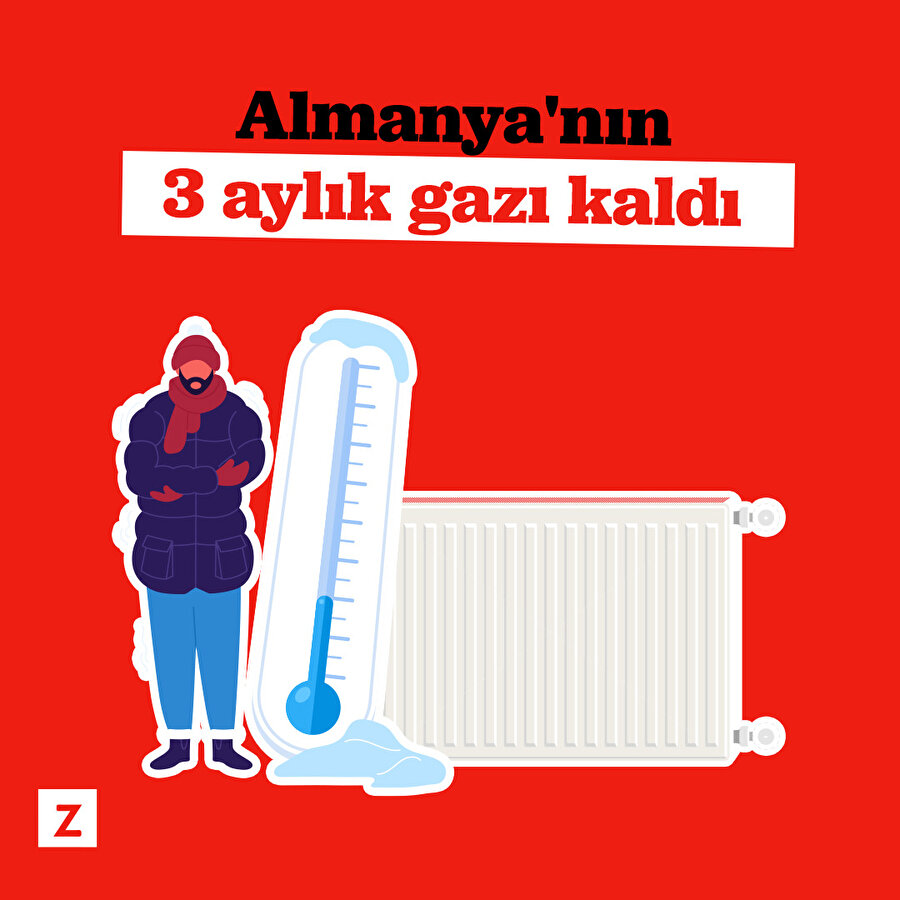 Almanya'nın 3 aylık gazı kaldı