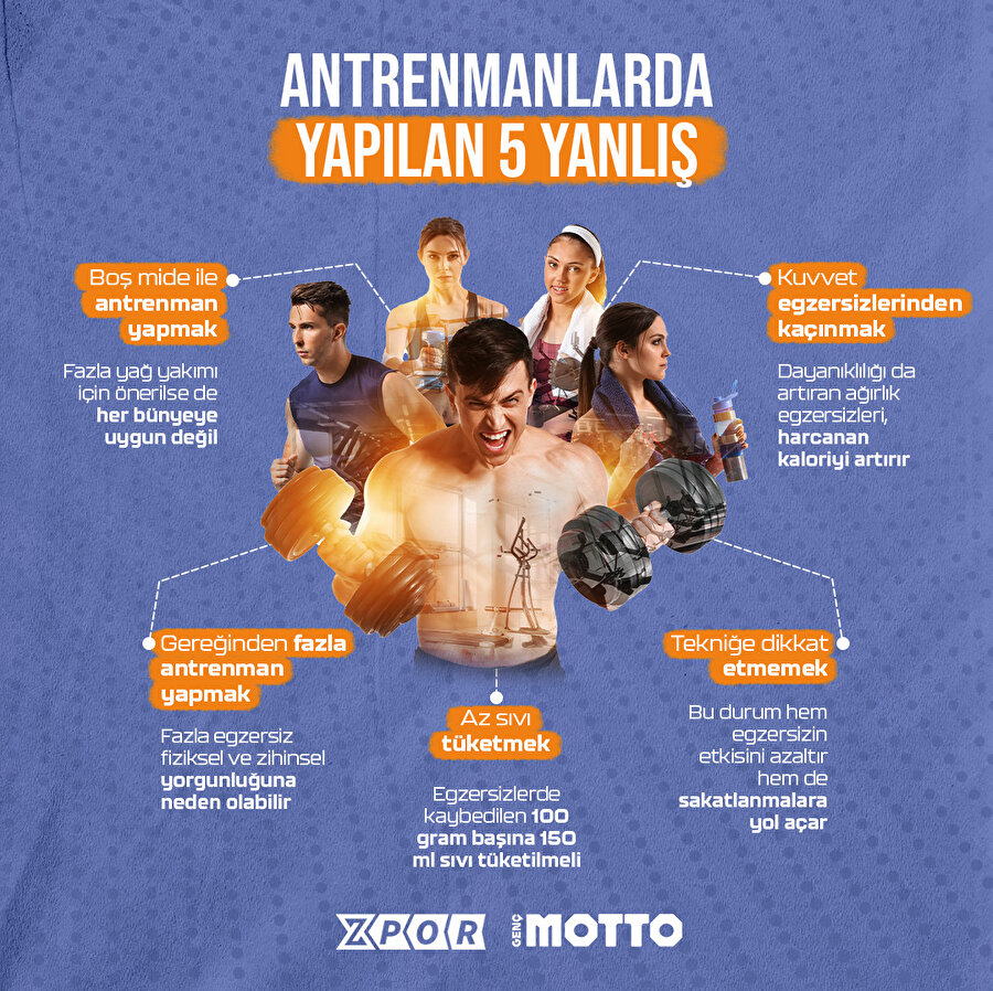 Antrenmanlarda yapılan 5 yanlış